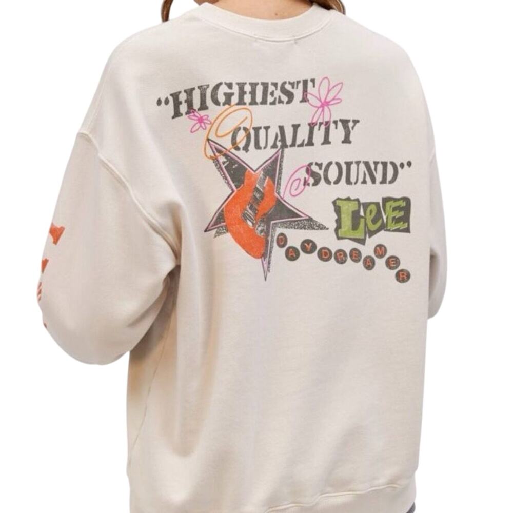 DAYDREAMER x LEE Highest Quality Sound BF Crew in Dirty White, New with Tag $129 - Picture 6 of 14